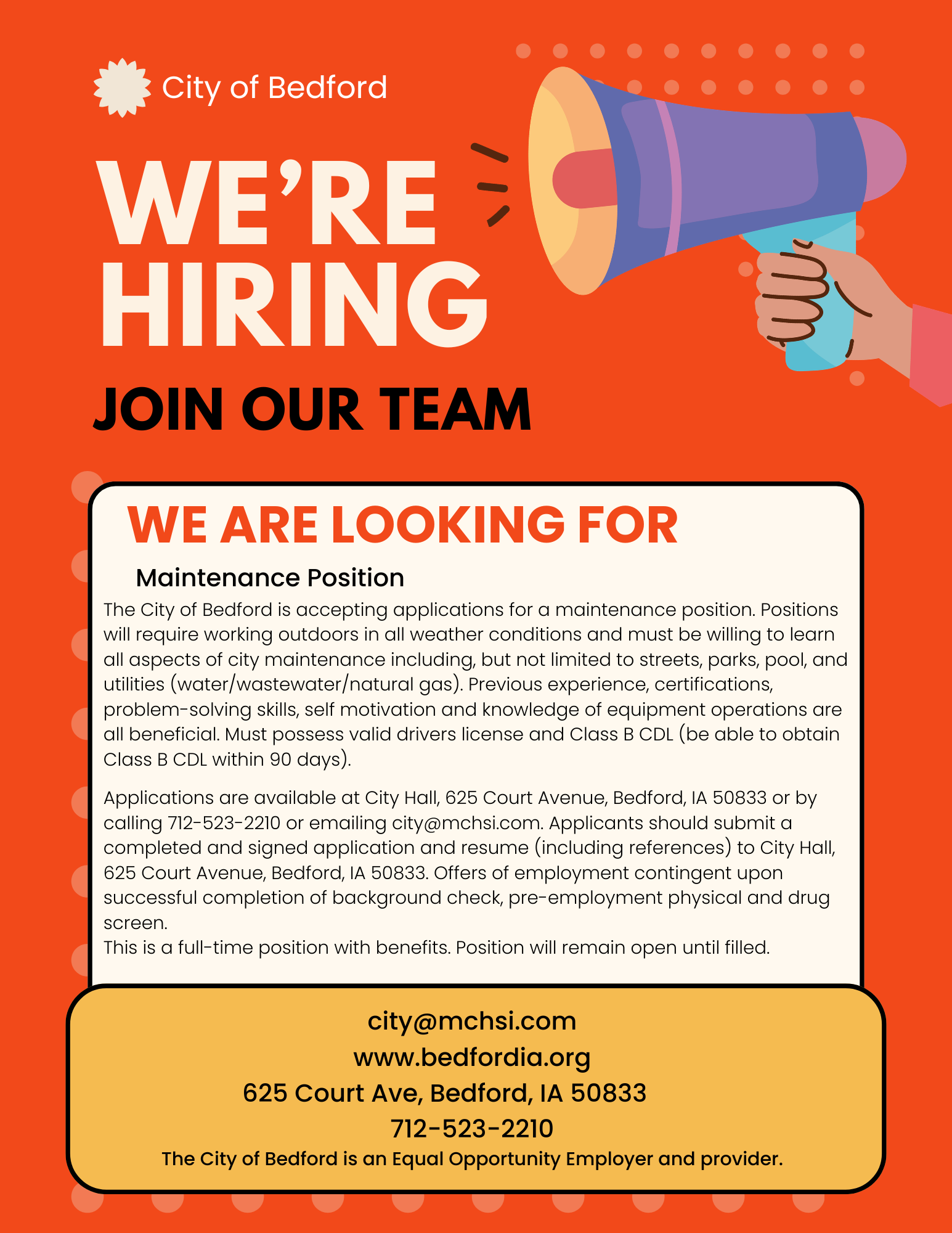 Help Wanted!